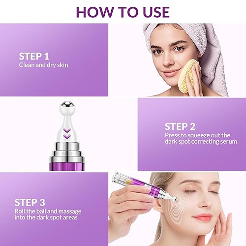 Miniatura 5 de Eliminador de manchas oscuras para cara y cuerpo, suero corrector de pecas de manchas de edad, tratamiento de melasma para cara, crema avanzada de