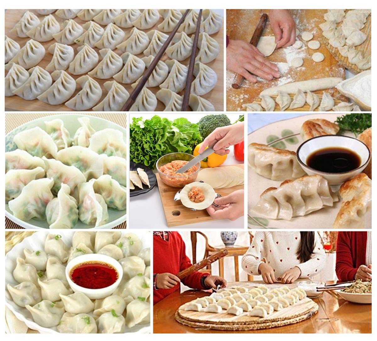 Lot De 3 Moules à Raviolis MKNZOME - Presse à Pâte Manuel Pour Raviolis Et Empanadas