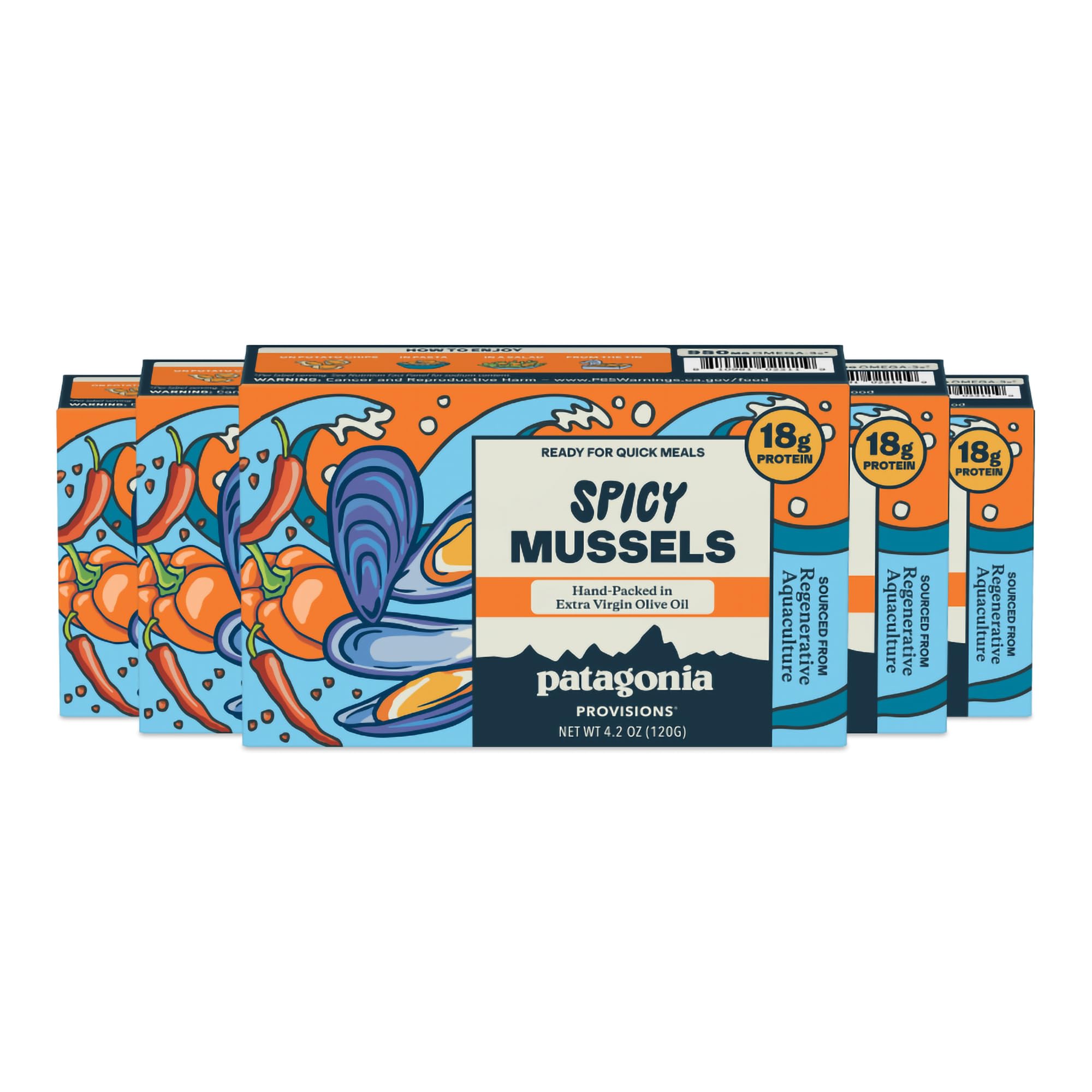 Provisions - Spicy Mussels in Extra Virgin Olive Oil | Responsibly sourced | 18g Protein…