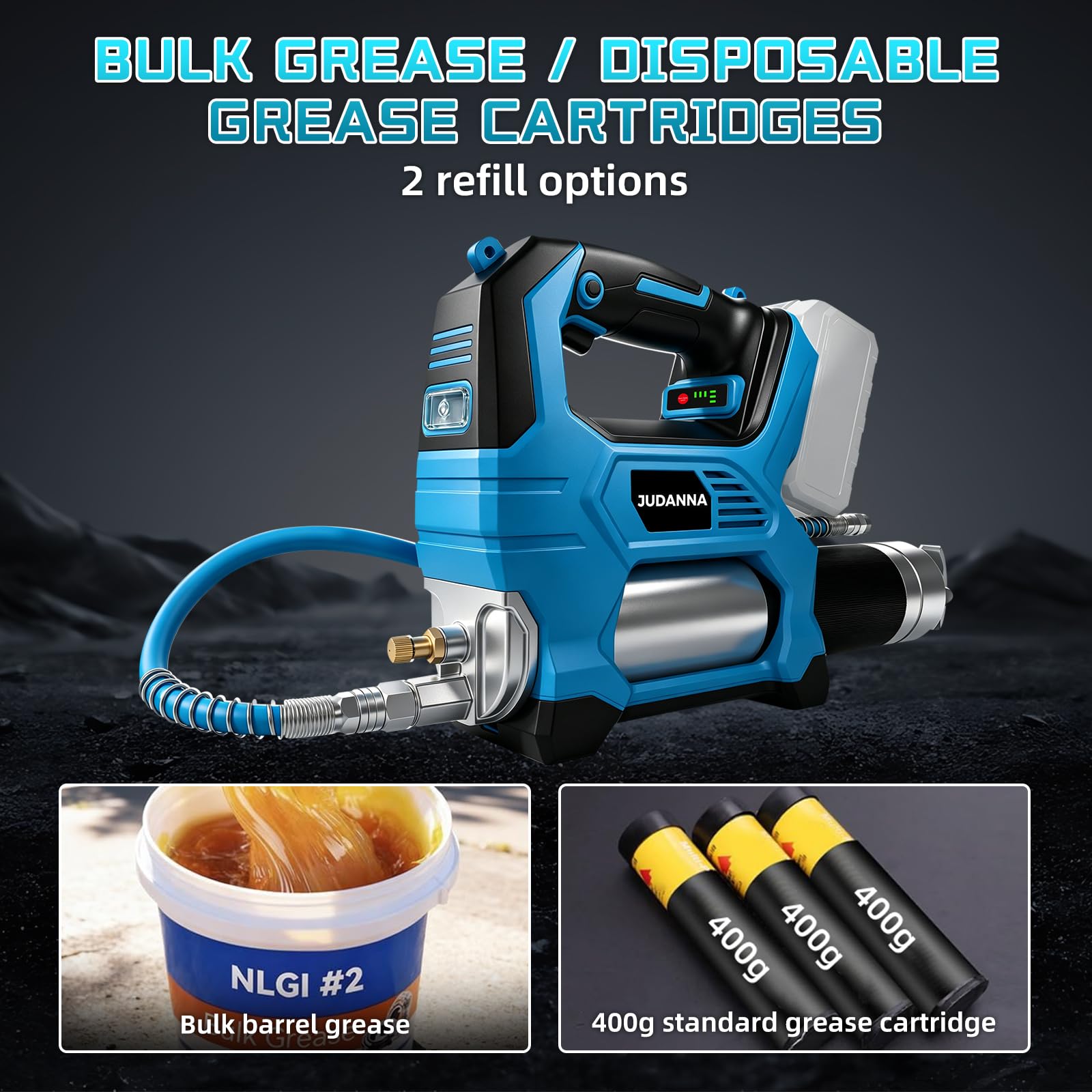 Sgrassatore elettrico a batteria per Makita da 18 V, 600 W, 170 g/min, motore senza spazzole, luce LED, regolazione della velocità a 3 livelli per macchine pesanti (senza batteria e caricatore)