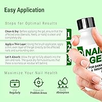 Vista 5 de Urea Nail Gel - Softens Cracked Heel Calluses & Thick Toenails - Repairs Damaged, Yellow, Discolored Nails – Highly Effective & Quick-Dry Urea Verde