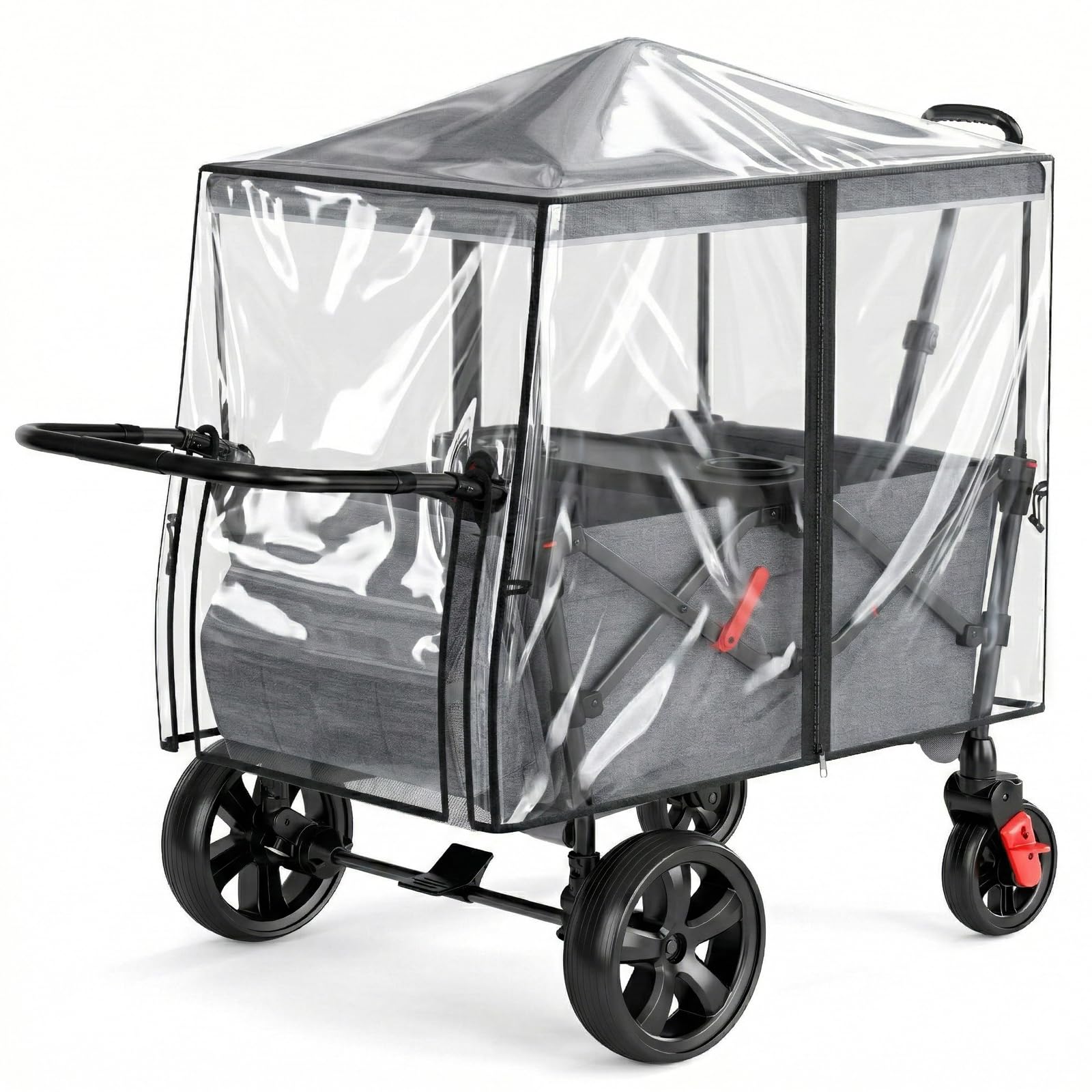 EVER ADVANCED Bollerwagen Regenschutz Universal aus TPU Reiß