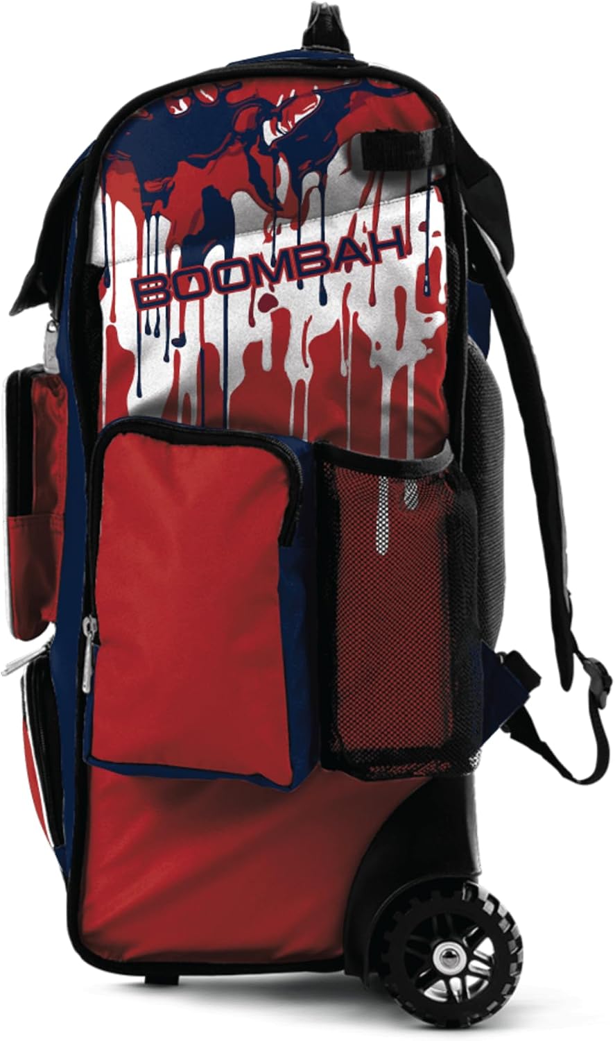 Boombah Ultrapack Hybrid Rolling Bat Bag - Wheeled & Backpack Version - Graffiti Drip - Multiple Colors
