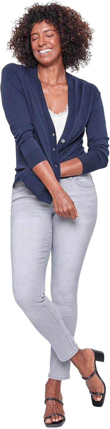 Royalty for Me Womens Women's Wannabettabutt Mid-Rise Regular Hem Skinny Sustainable JeanPants