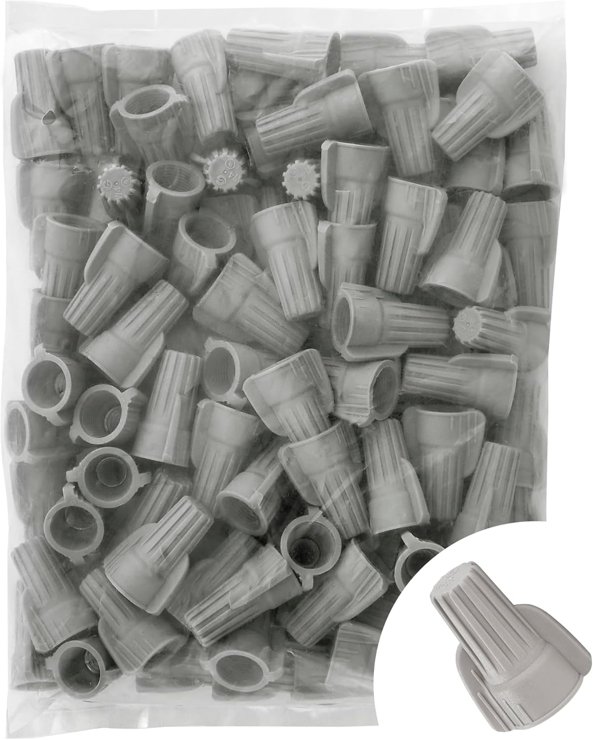 Maxxima Red Electrical Winged Wire Connector Screw Terminal - 500 Pack, Cone Shaped, UL Listed and ROHS Compliant, Ideal for Electrical Project and Home Lighting Needs