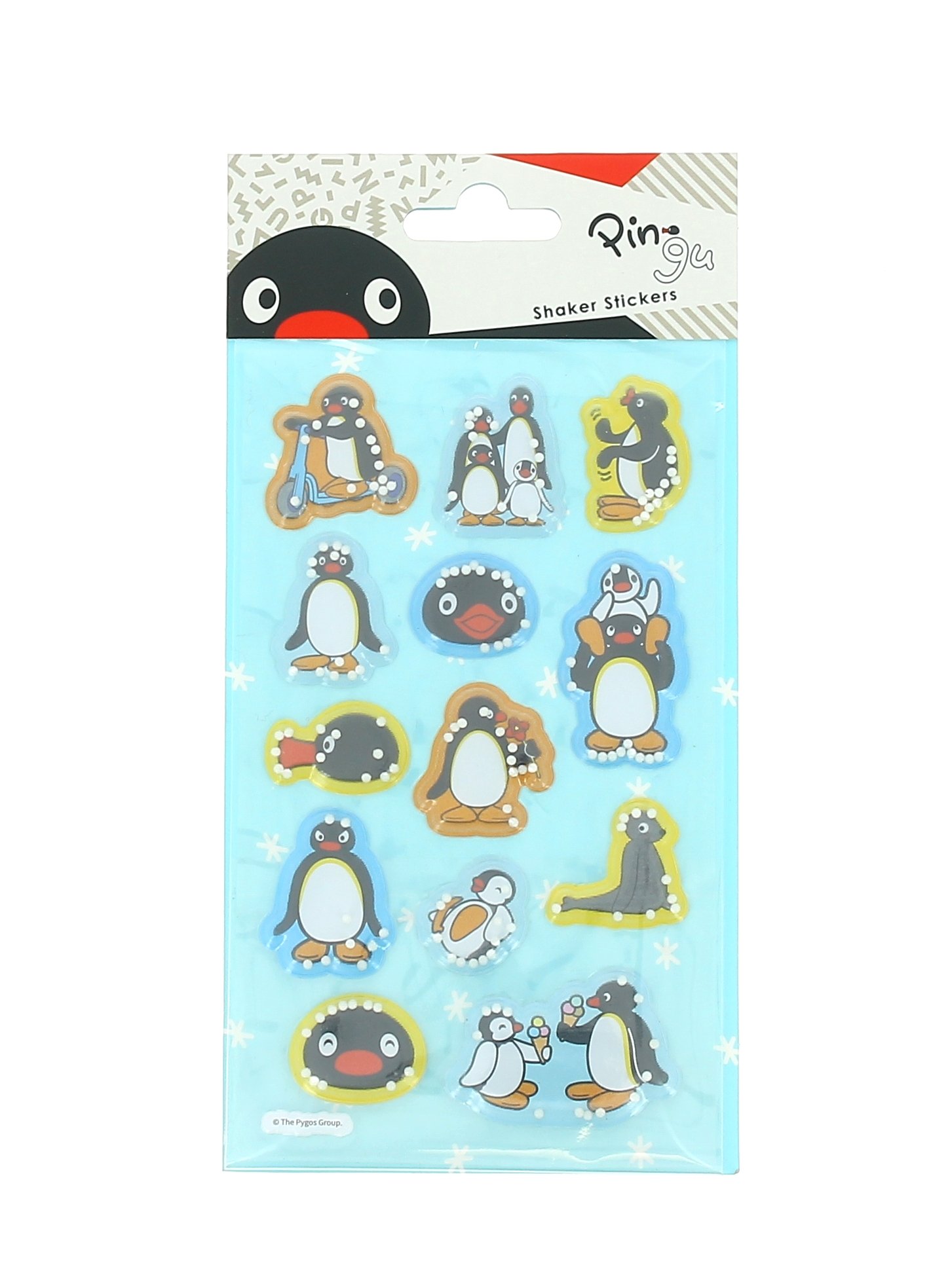 Pingu - Shaker Stickers | Set of 13 | Snowball Beads