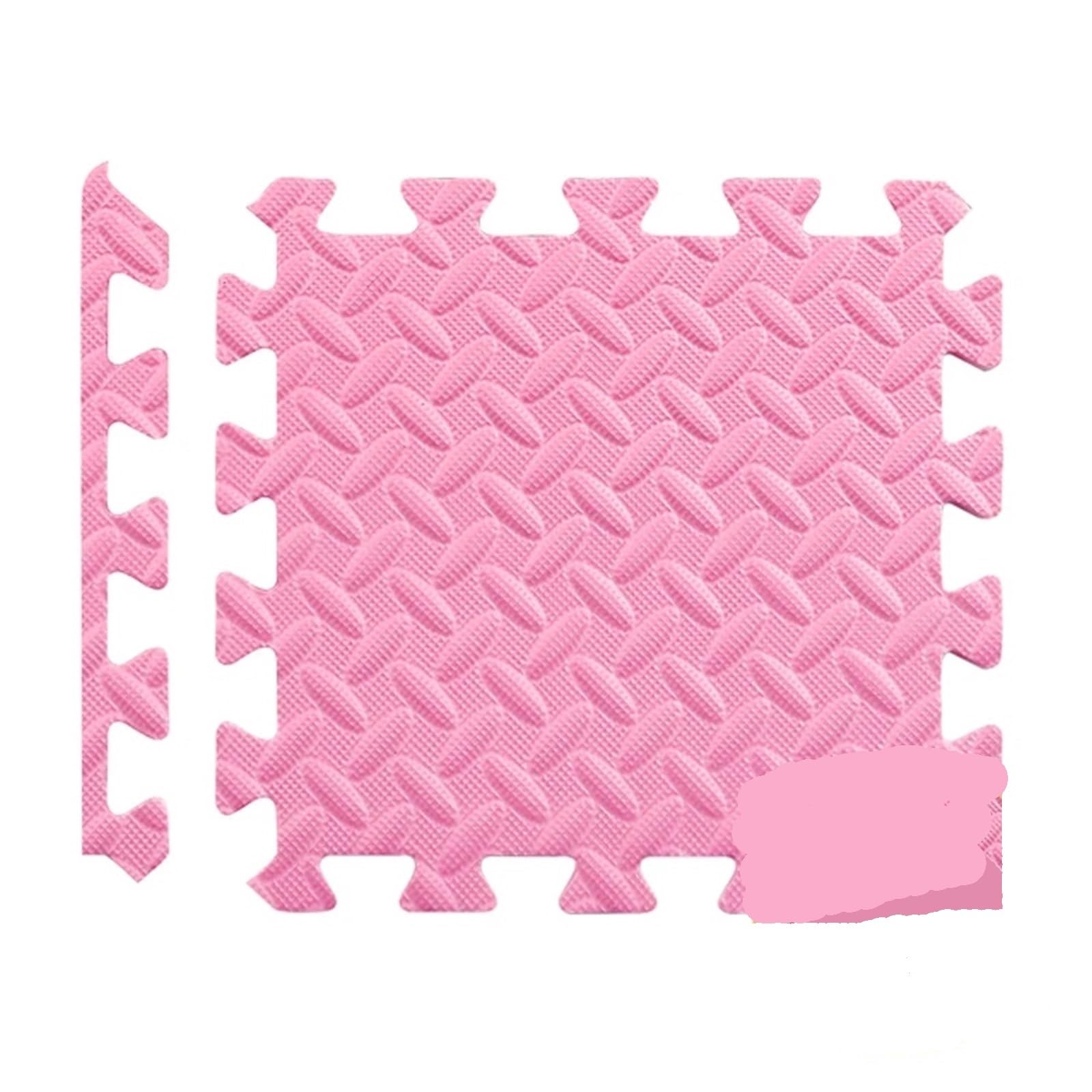 Esterilla Fitness Puzzle Esterilla de Espuma EVA for Gimnasio, Juego de Rompecabezas, Ejercicio, entrelazada, for Entrenamiento en casa, de 4 a 24 Piezas(Pink,24 Pcs)