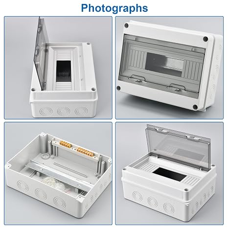 Fuse Box Surface-Mounted Distributor IP65-1 Row 12 Modules