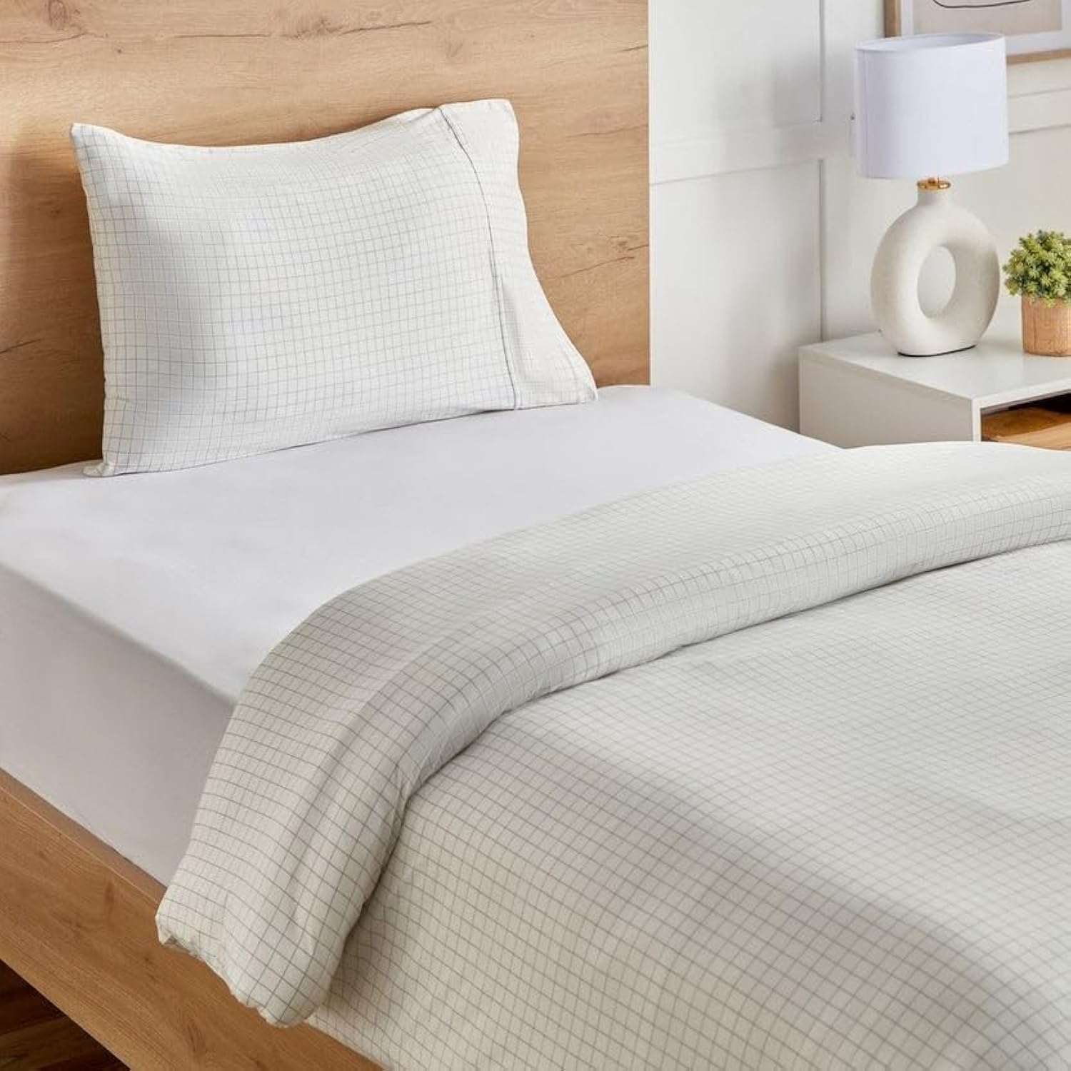 HomeBoxFerum Micro Jersey 2-Piece Printed Single Duvet Cover Set - 135x200 cm