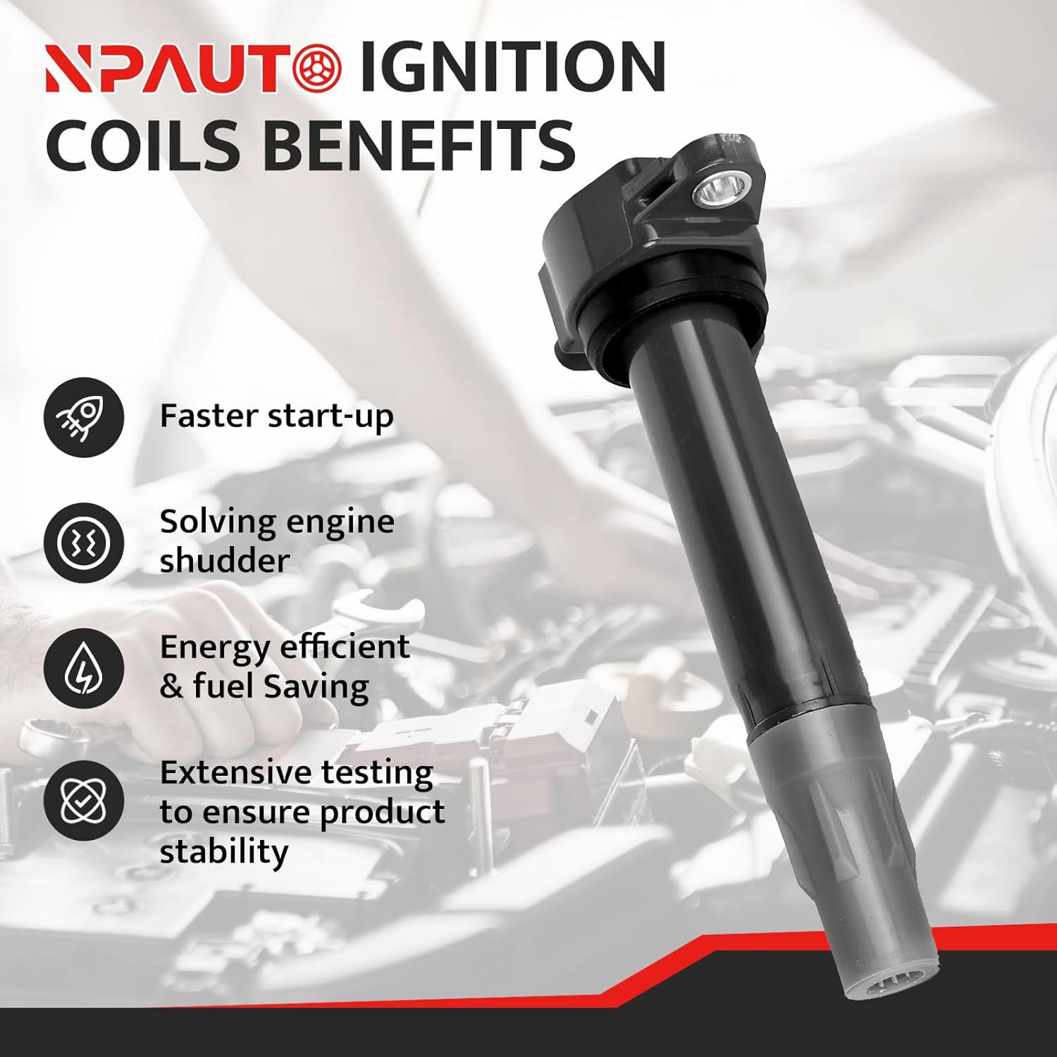 Ignition Coil Pack Compatible with V6 4.0 3.5 2.7 2006 2007 2008 2009 2010 Dodge Grand Caravan Charger Journey, Chrysler Town & Country 300 Pacifica Sebring Pacifica, Dodge Avenger Nitro Magnum, UF502