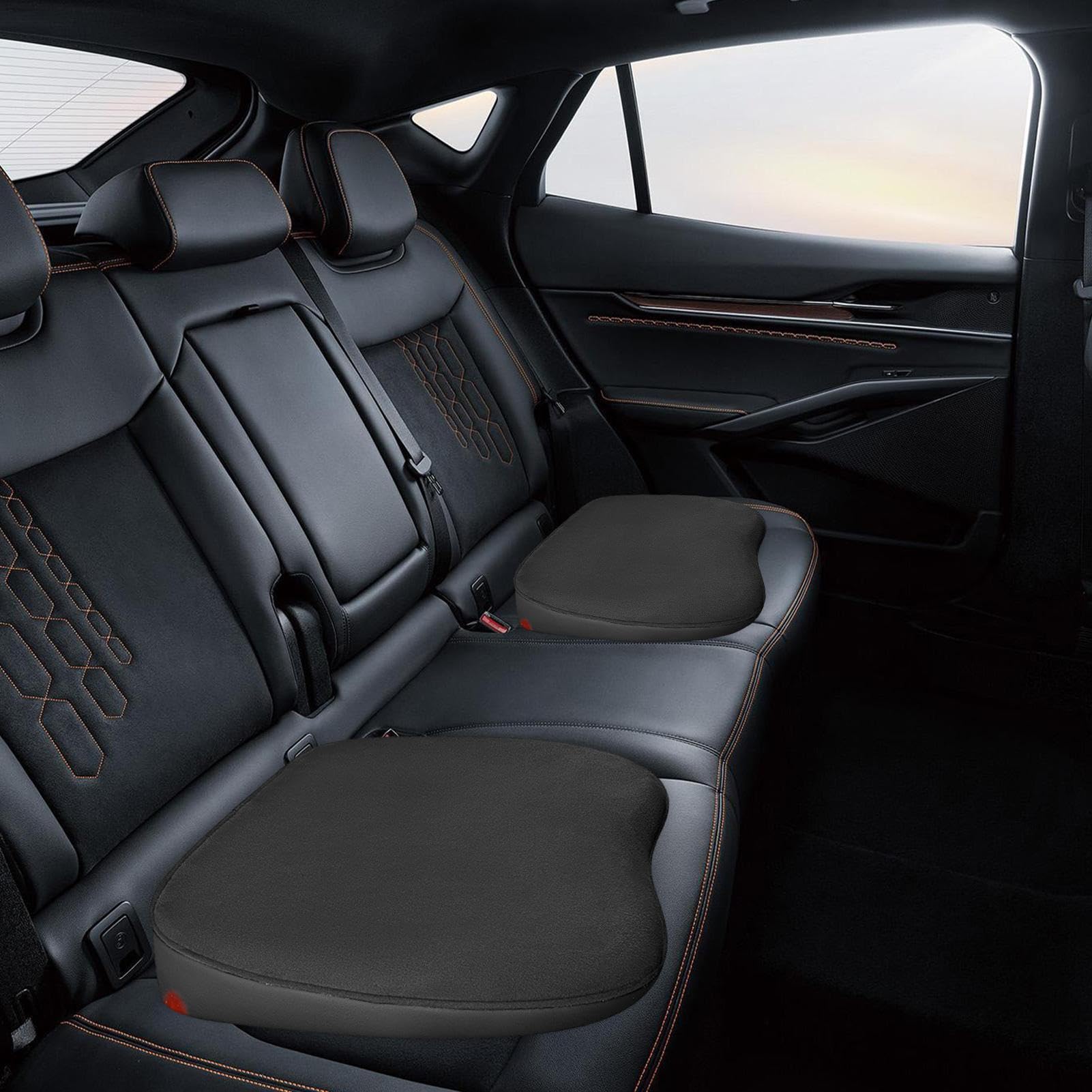 Générique Rehausseur de siège de Voiture pour Adultes - Booster 3 | 2 pouces d'épaisseur coussins de voiture universels support de taille | Coussins de siège de en mousse à mémoire de forme