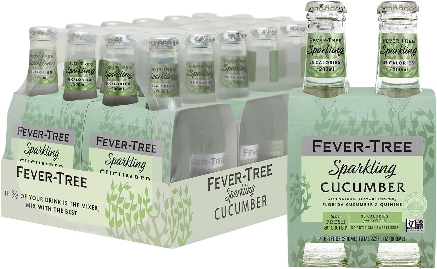 FEVERTREE Cucumber Tonic Water 4 Pack, 200 ML Grocery