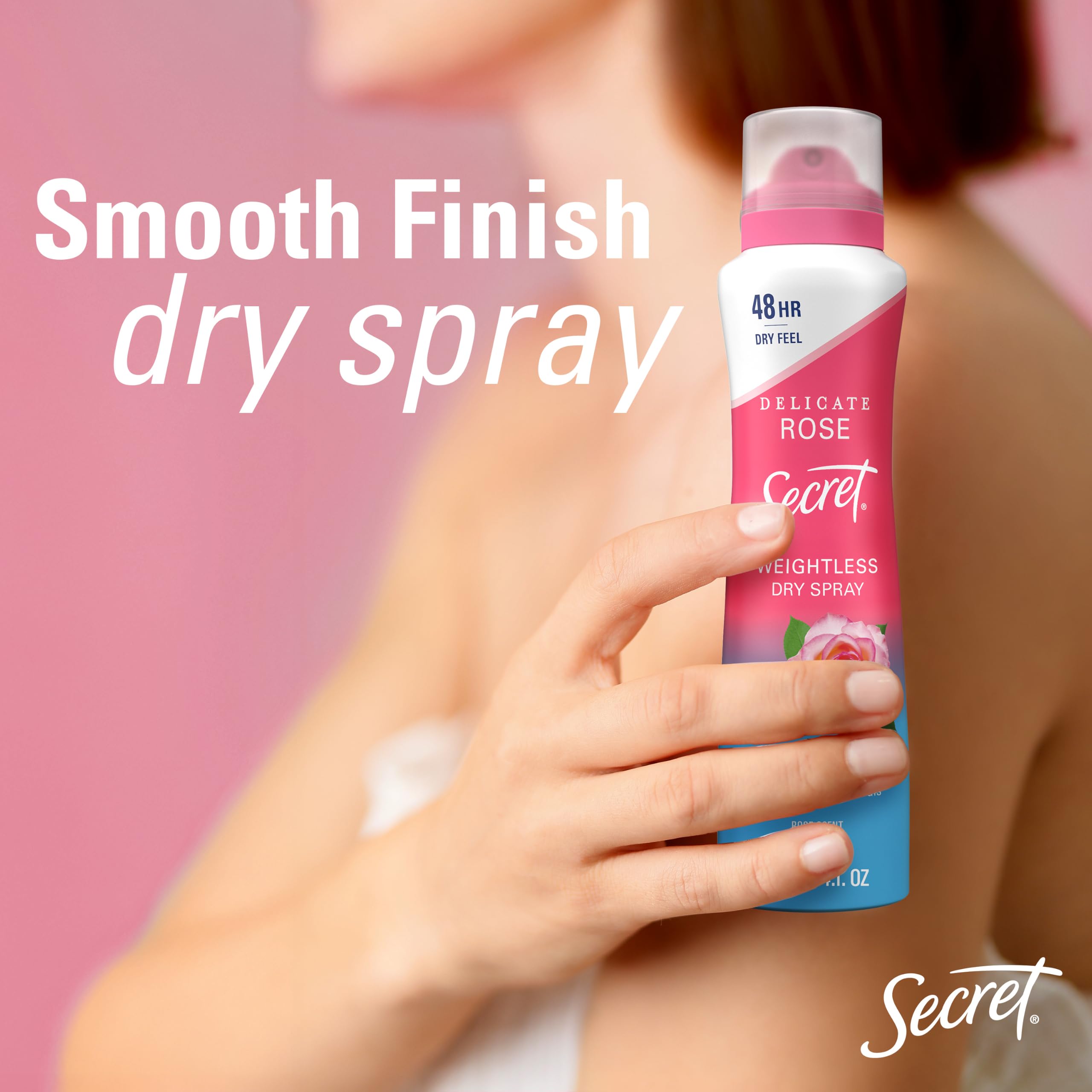 Secret Dry Spray Antiperspirant Deodorant for Women, 48-Hour Protection