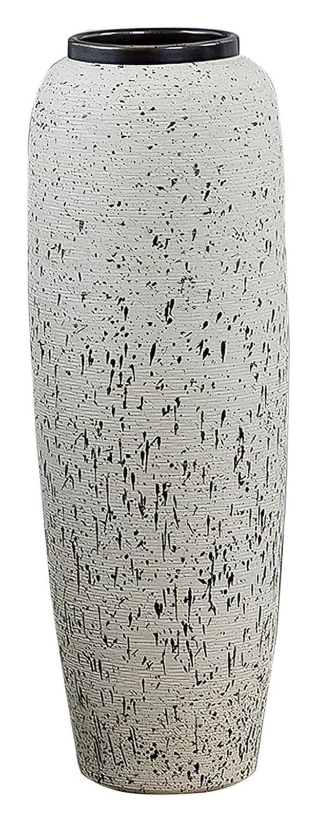 Wazon Wysoki, Ceramiczny, Duży Wazon Podłogowy, Rustykalny, Rustykalny, Kwiatowy, Do Kuchni, Biura, Salonu, Przedpokoju, Ozdobne Gałęzie I Suszone Kwiaty, Jeden Kolor - 16 X 90 Cm, Jeden Kolor, 22 X
