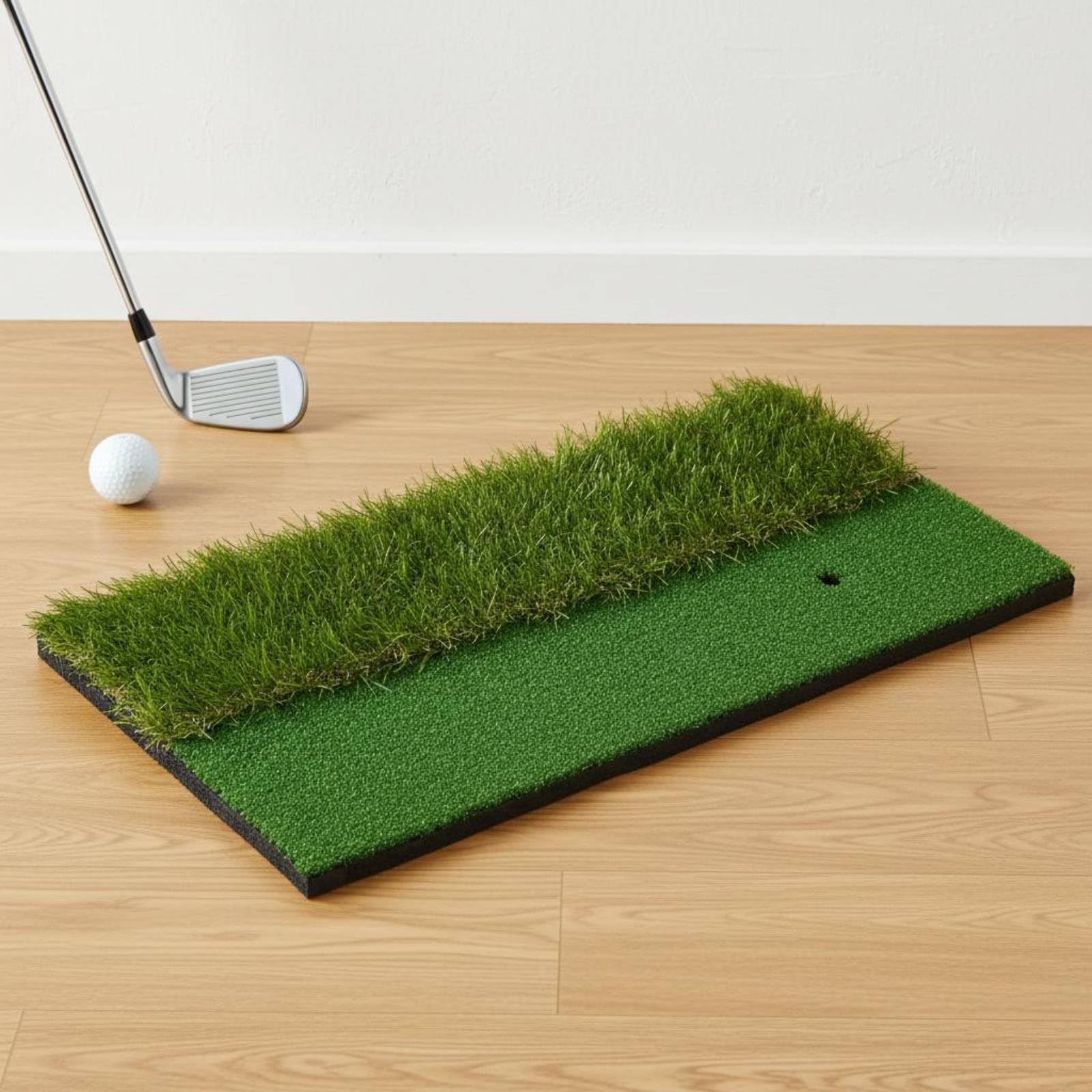 Sharplace Alfombrilla de Práctica de Golf Tapete de Golpeo Esterilla de Entrenamiento Colchoneta de Swing Doble Textura con Base EVA Estable para Entrenamiento