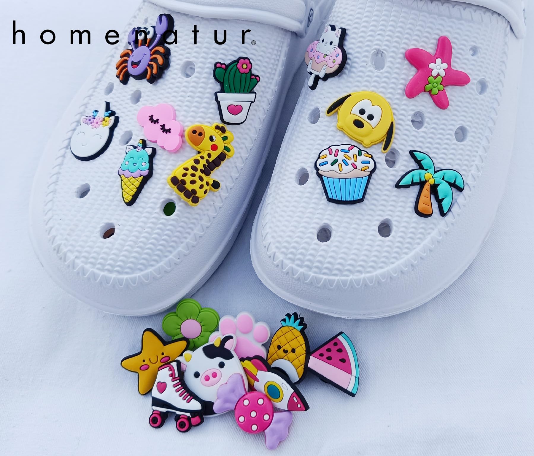Pines Decorativos para Crocs - 20 Piezas - Shoe Charms - Accesorios para Zapatos - Mujer Hombre Niños