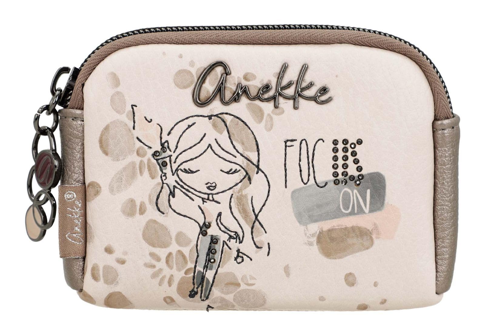 Monedero pequeño Olympia multicolor de mujer compacto con cremallera y compartimentos para tarjetas 8