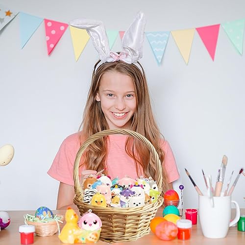 Miniatura 5 de funnysquee Paquete de 20 llaveros de animales esponjosos, juguetes para fiestas, mini animales, alivio del estrés, juguetes para apretar, regalo de