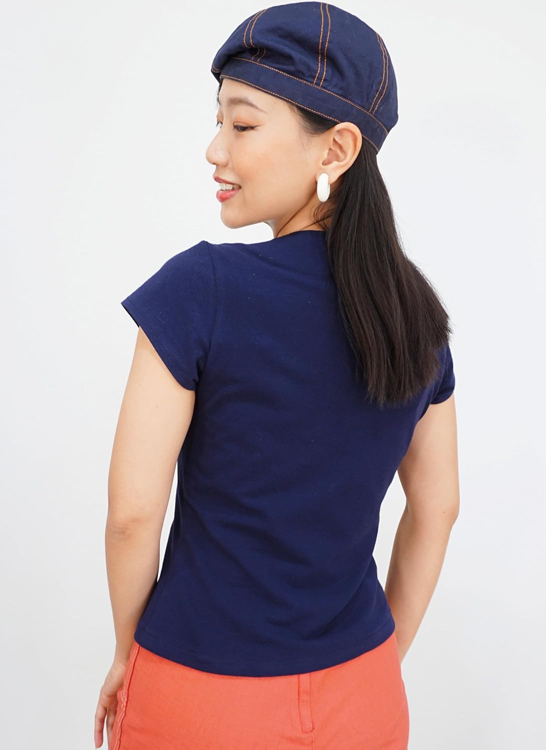 Know Me ME2078H5 Misses' Pullover Knit Tops Sewing Pattern Packet by Gwen Heng, Design Code ME2078, Sizes 6-8-10-12-14