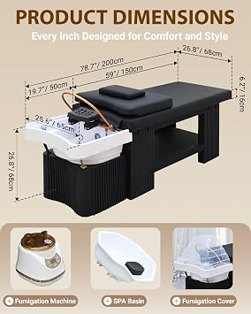 Nykto Head Spa Equipment, Fumigation/Waterfall Head Spa