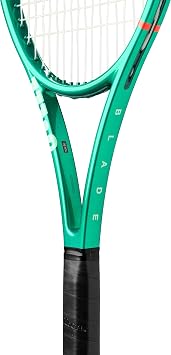 Wilson Blade 101 Team V10 Performance Tennis Racket, With Click-and-Go System for Ultimate Control, Colour: Championship Green