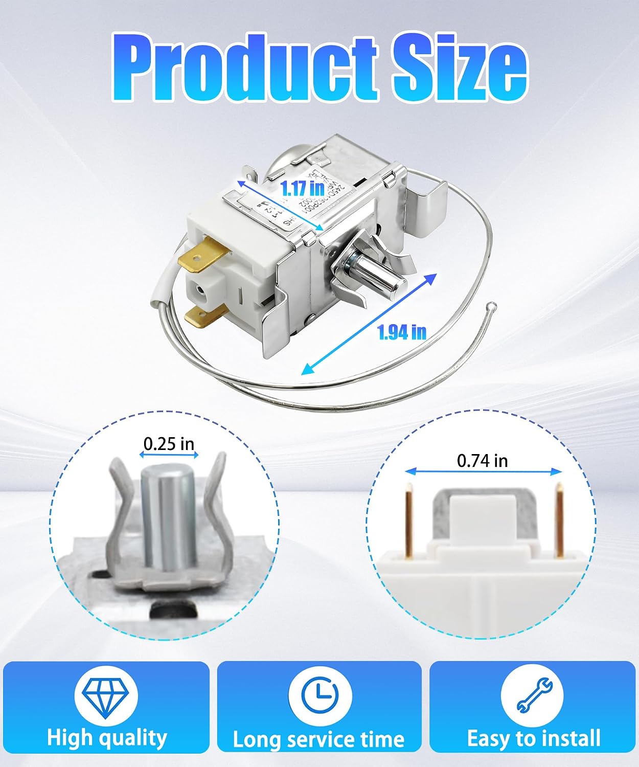 WR09X20002 Refrigerator Temperature Control Thermostat
