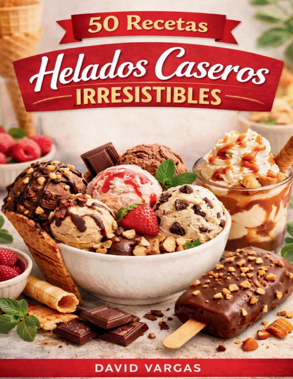 50 Recetas de Helados Caseros Irresistibles: Sabores cremosos, ideas fáciles y postres fríos para todo el año