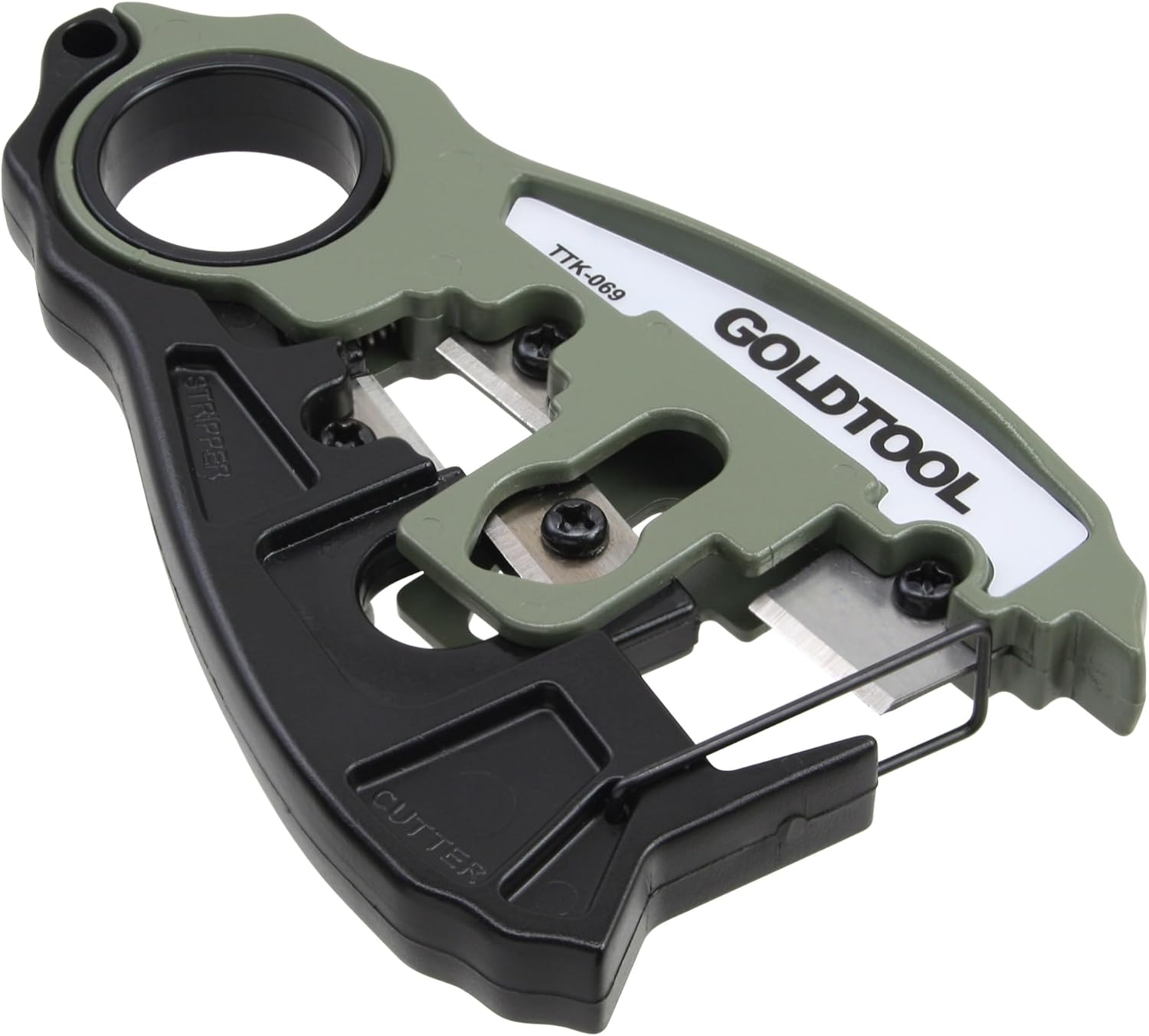 InLine 74101A Universal-Kabelschneider Abisolierklinge, für Patch-und Koaxkabel Cutter and Stripper Blade Coax Cables, Grey