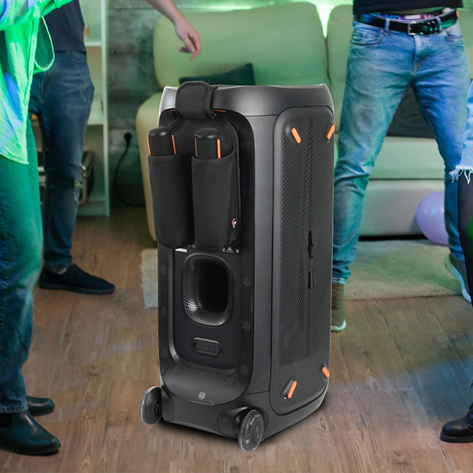 Double Microphone Case Portable Storage Bag Travel Carrying Case Protective Covers Handle Bag Organizers Case