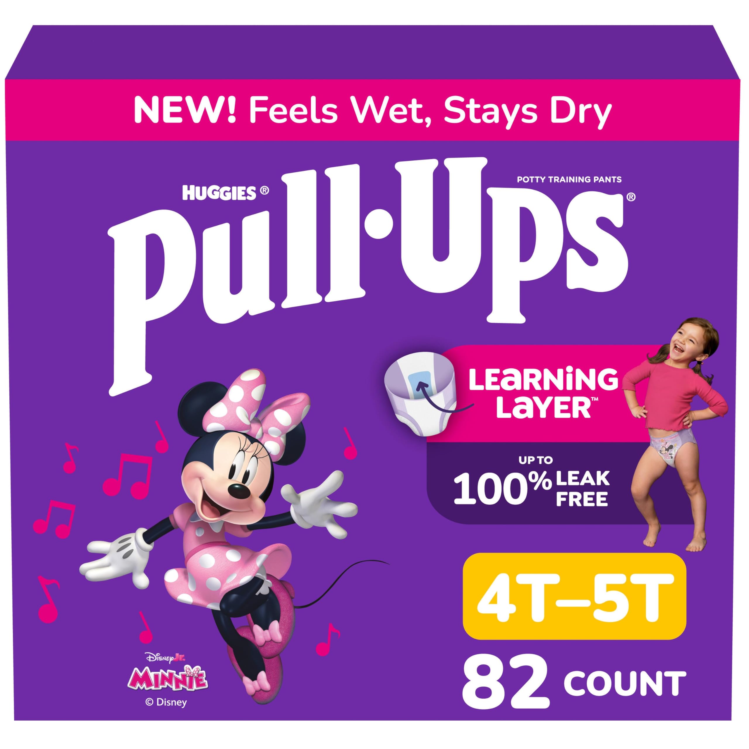 Pull-Ups Girls 4T-5T 82ct