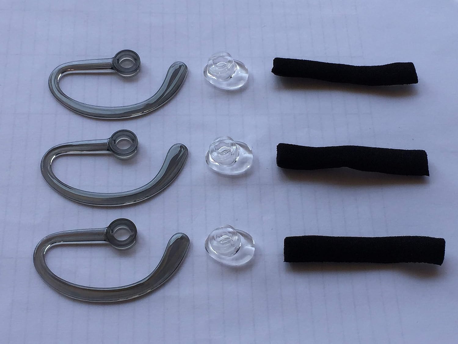 Ear Tips for Plantronics CS540 Replacement Cordless Headset Ear Fit Kit Earbuds Earloops EarHook Foam Spare Compatible with Plantronics CS540 WH500 W440 Savi W740-3X Medium image 2
