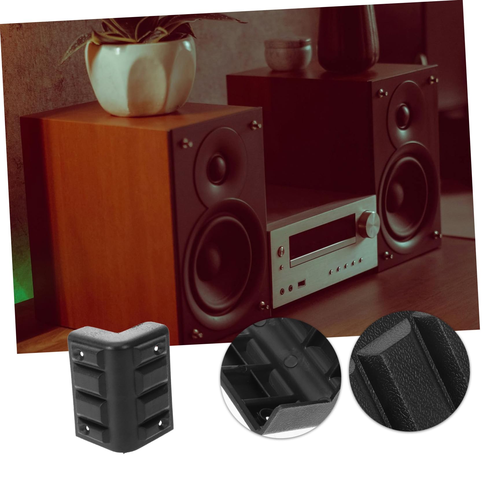 Artibetter 80piezas Protector De Esquinas Para Altavoces Para Muebles y Proyectos De Decoración Protección De Esquinas y Bordes Diseño Elegante y Funcional