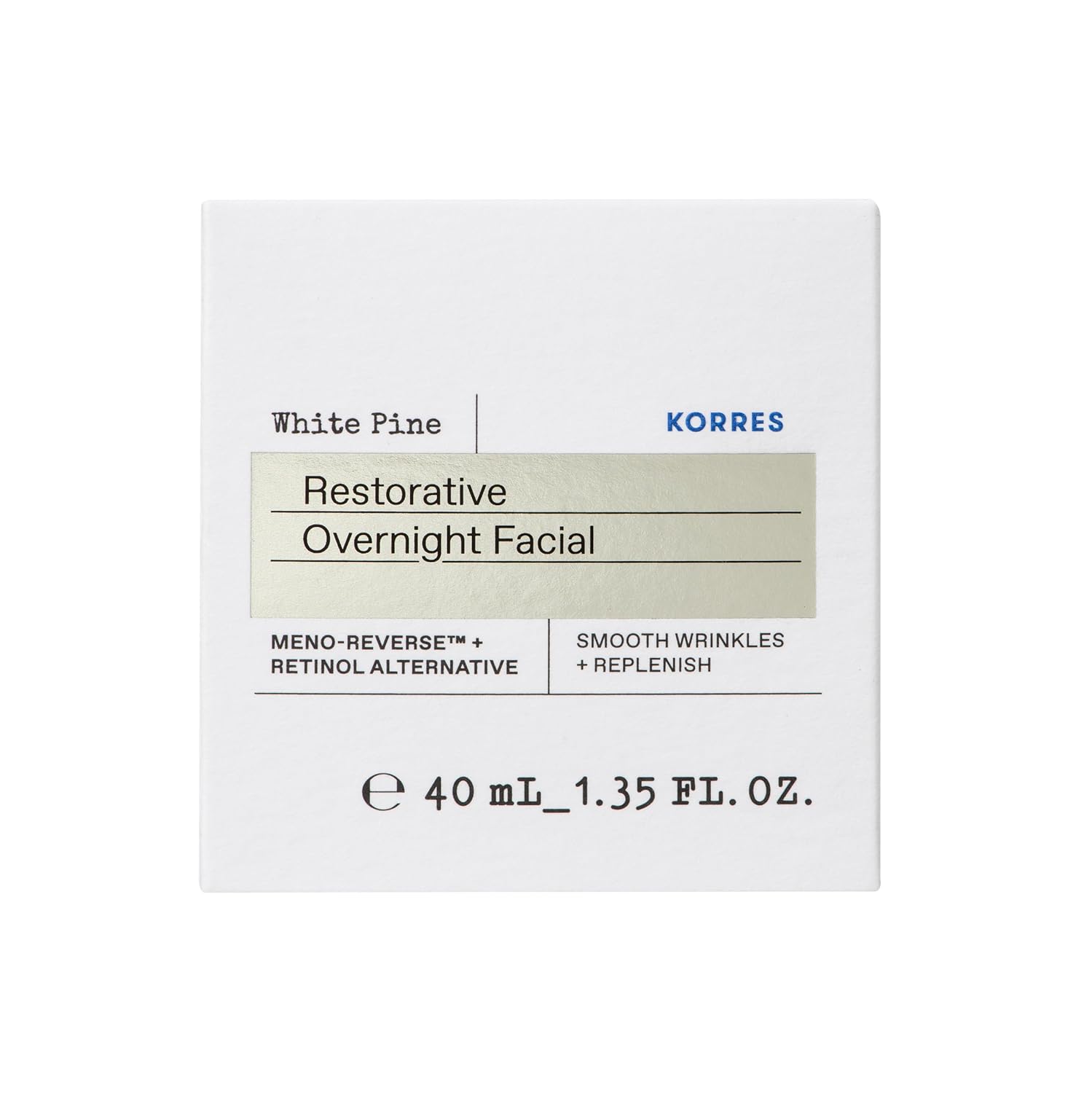 KORRES White Pine Restorative Overnight Facial Cream, Night Face Moisturizer for Mature Skin with Meno Reverse Technology and Retinol Alternative, Smoothing and Hydrating Cream for Women, 1.35 Fl Oz - Image 2