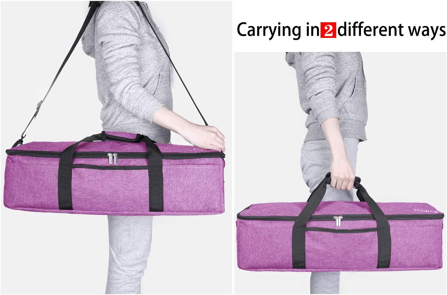 LLYWCM Carrying Case for Cricut Explore Air,Portable Bag Compatible with Cricut Maker, Cameo 3 and Cameo 4, Lightweight Tote for Die-Cut Machines Accessories (Pink)