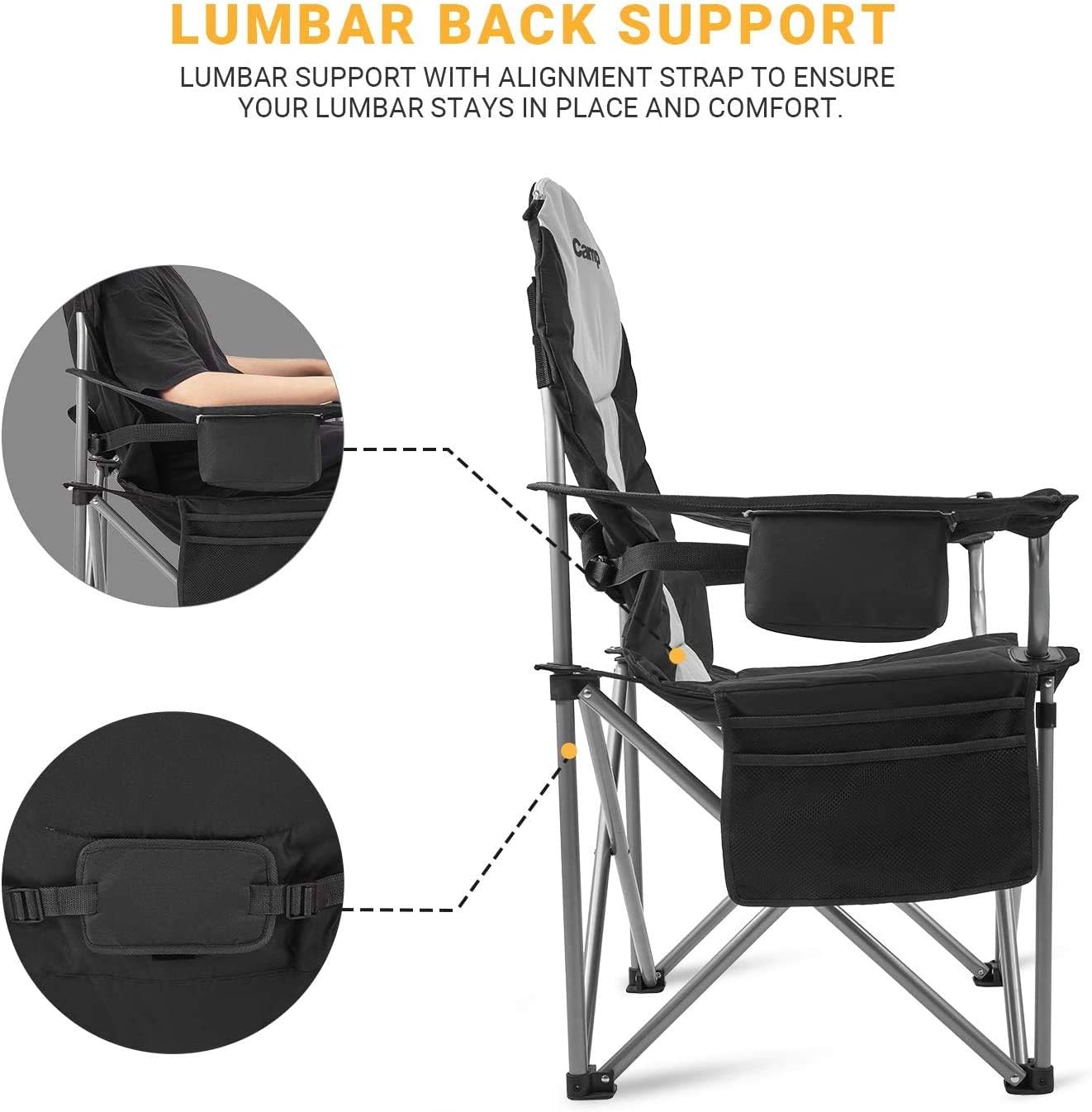 Buy Kingcamp Lumbar Support Camping Chair For Adults Heavy Duty Padded Oversized Outdoor Camping Folding Chair With Back Support Buy Kingcamp Lumbar Support Camping Chair For Adults Heavy Duty Padded Oversized Outdoor Camping Folding Chair With Back Support