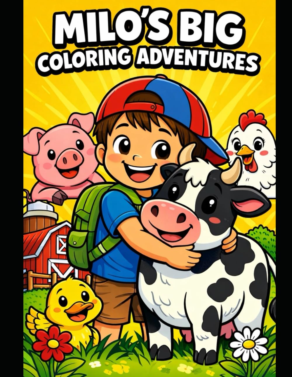 1 - Milo at the Farm: Bold and Easy Coloring Book for Kids Ages 3–6 | Farm Animals for Toddlers (Milo’s Big Coloring Adventures)
