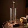 Porta Incienso de Madera para Varitas (Café) | Incluye 20 Varitas, Quemador Anti-ceniza con Colector de Vidrio para Meditación, Yoga, Spa, Regalo y Decoración 5