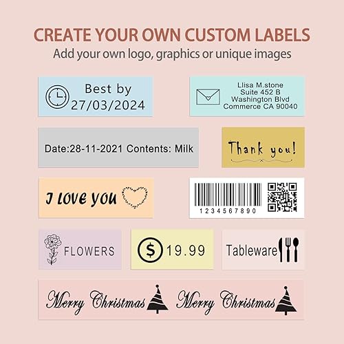 Miniatura 2 de RUNSEW Cinta para etiquetar compatible con impresoras térmicas MakeID del modelo M1 L1 Q1, impermeable, antiaceite, resistente a los arañazos (2