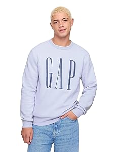 GAP Men's Logo Fleece Crew Sweatshirt