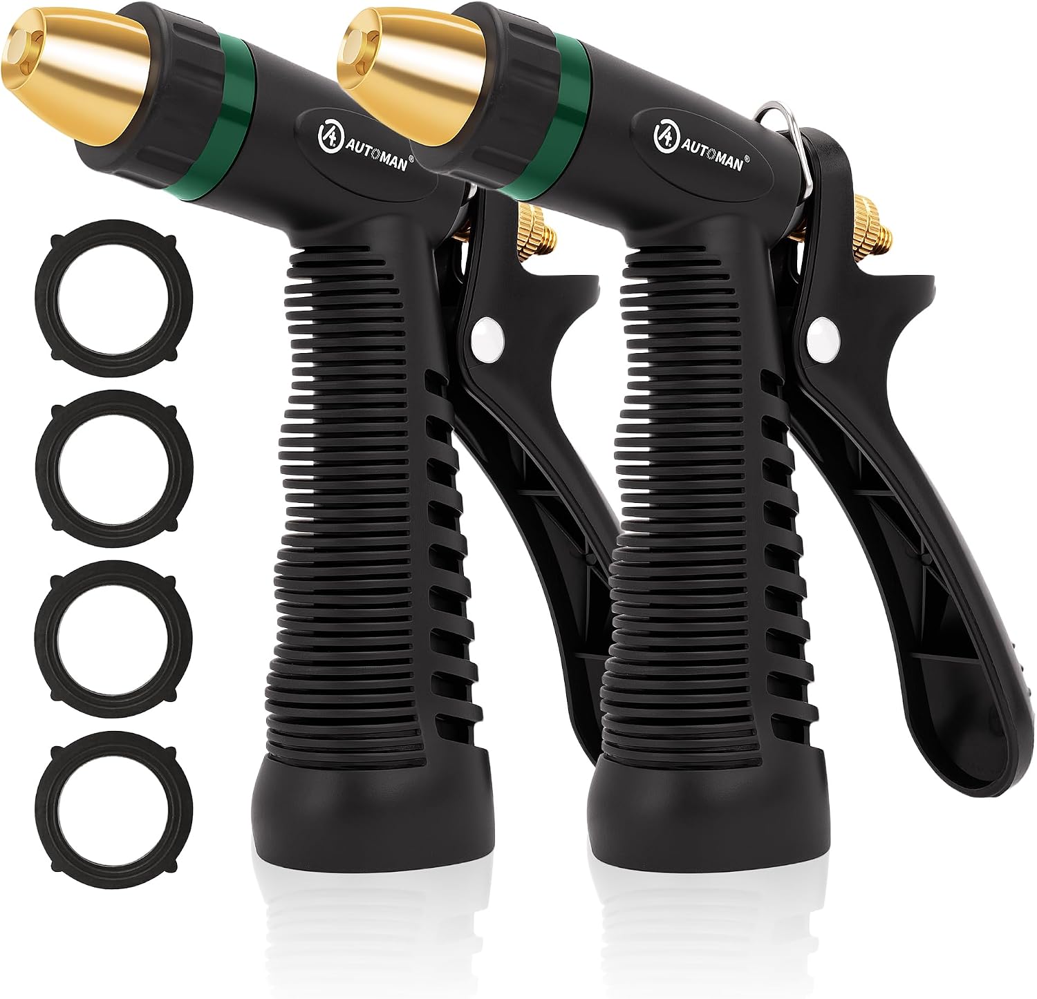 AUTOMAN Garden Hose Nozzle Sprayer, Heavy Duty Water Hose Nozzle, High Pressure Spray Nozzles, Adjustable Nozzle for hose Outddor, Washing Car, Cleaning Ground, Watering Plants