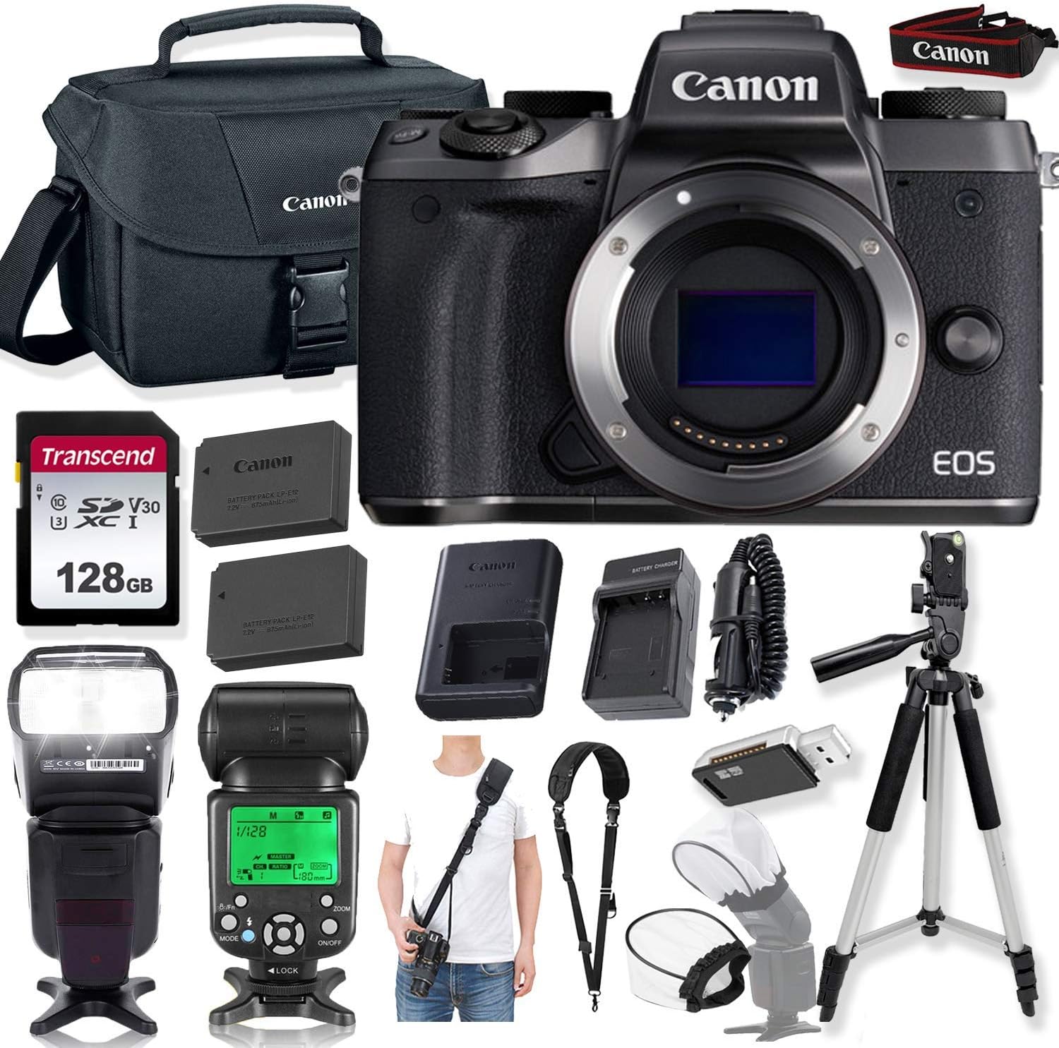 Canon EOS M50 Mirrorless Digital Camera (Body Only) w/High