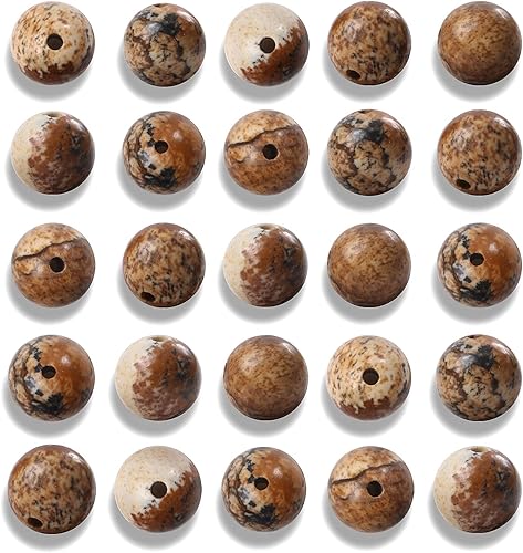 Miniatura 23 de 100 cuentas de hematita negra lisa natural de 0.236 pulgadas (0.236 in), cuentas redondas sueltas de piedra para fabricación de joyas con cordón