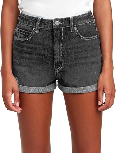 RVCA Hi Roller Denim Short décontracté, Noir, 55 Femme