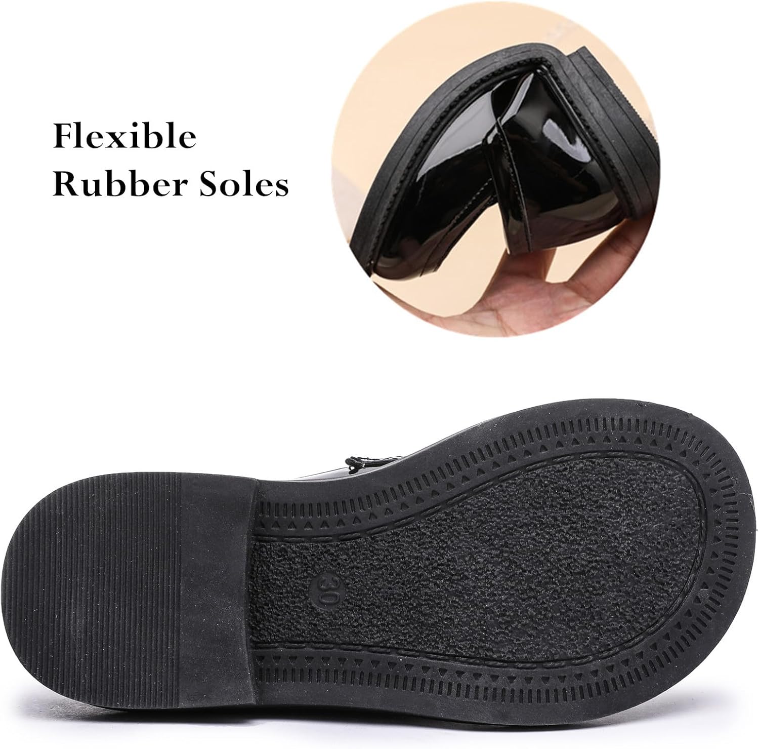 DADAWEN Toddler Little Kid Girls Loafers Slip On Flats Casual Boat Shoes Round Toe Wedding Church School Uniform Dress Shoes - Image 5