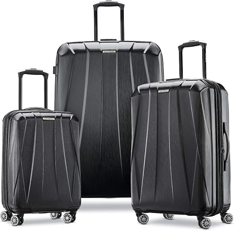 Samsonite Centric 2 Hardside Expandable Luggage 3-Piece Set - Black