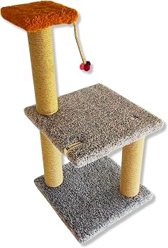 Two Tiers Kitten Gray Cat Scratching Board