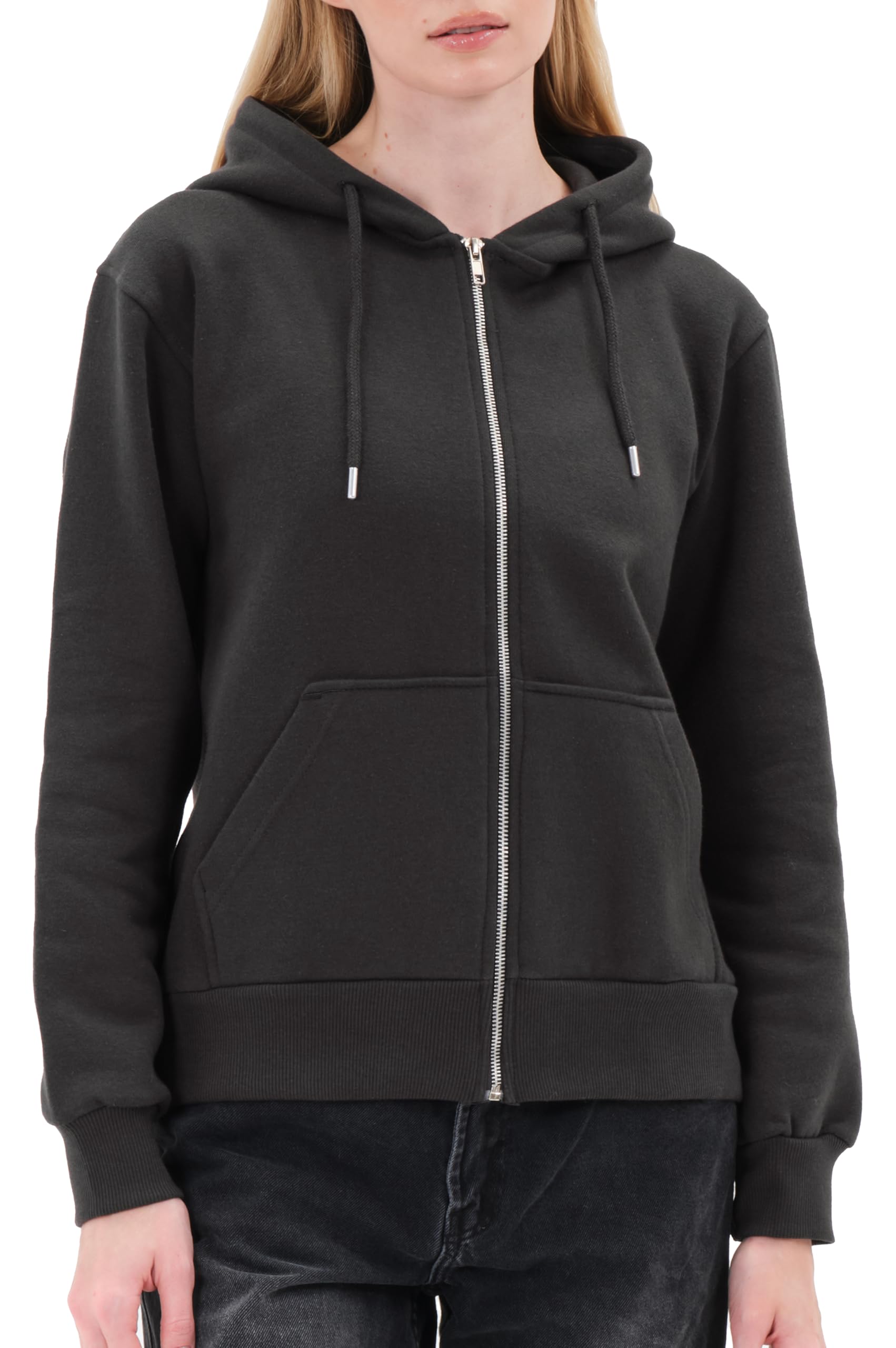 Smith & Solo Hoodie Damen – Kapuzenpullover Frauen Baumwolle Long, mit Kapuze Pullover Sweatshirt Rundhals, Slim Fit Freizeit Sport Langarmshirt, Hoodies Training - Pulli Streetwear