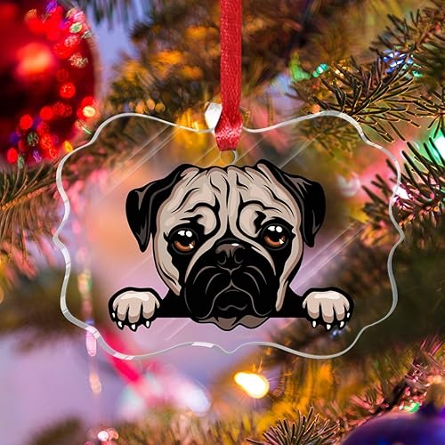 Miniatura 9 de Ornament - Dog Lover Dog Mom Christmas Ornaments Presa Canario Ornaments Christmas Decor Keepsake Puppy Dog Animal Novelty Acrylic Ornaments Xmas