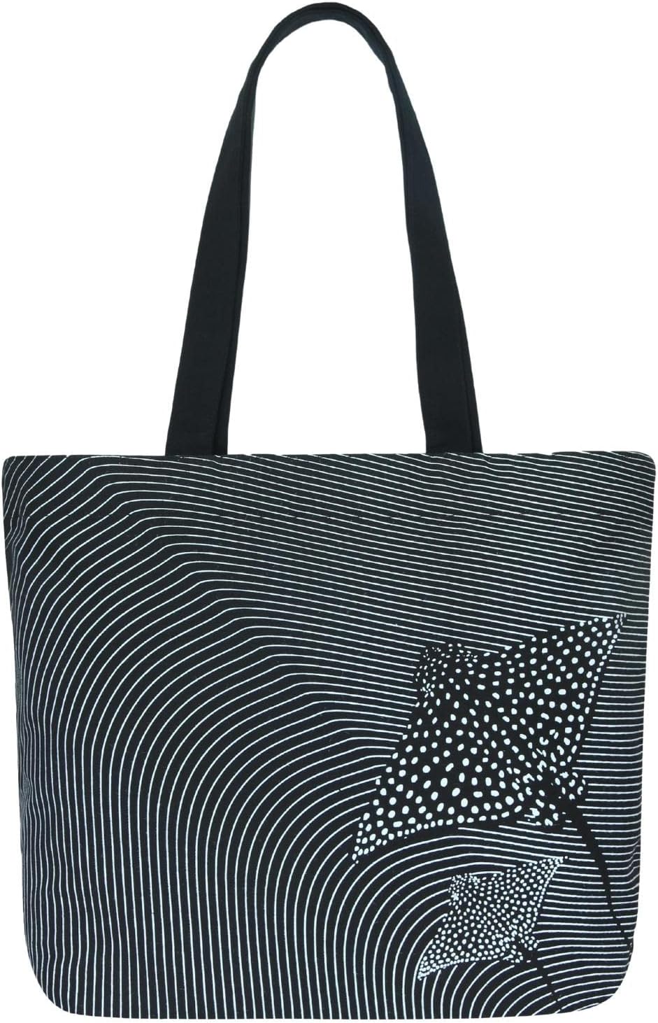 Large Canvas Tote Bag for Women, Tote Handbags for Women with Zipper & Inner Pocket for College, Shopping, Office