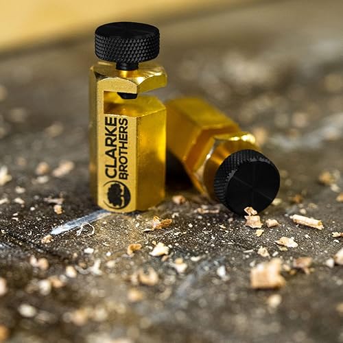 Miniatura 4 de Clarke Brothers Medidor de banda de rodadura de 2 piezas para marcos convencionales cuadrados o cuadrados de carpintería  Juego de medidores de